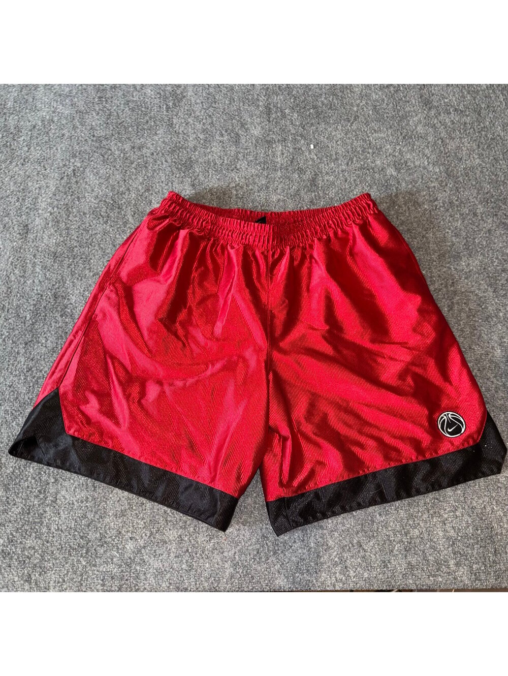 Nike Grail Red Baggy Dazzle Hoop Shorts Mens 2XL Vtg y2k 90s Rare